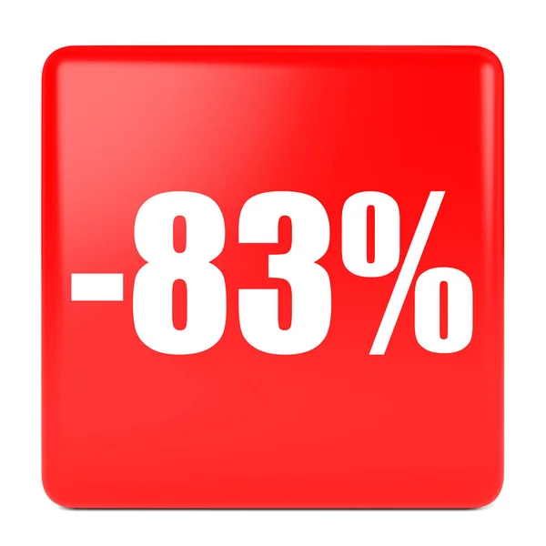 Ottantatré per cento di sconto. Sconto 83% . — Foto Stock