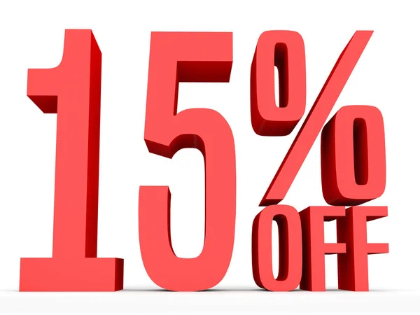 Fifteen percent off. Discount 15 %. — Stock fotografie
