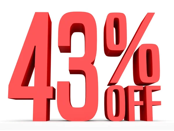Forty three percent off. Discount 43 %. — Φωτογραφία Αρχείου