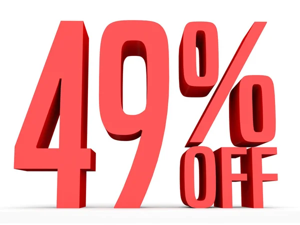 Forty nine percent off. Discount 49 %. — Stockfoto