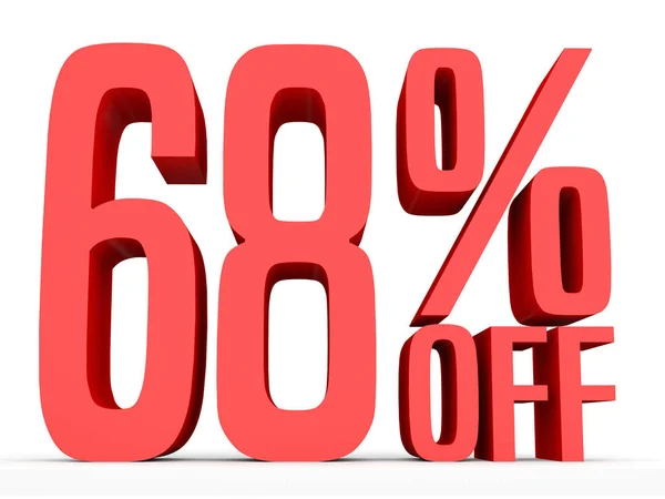 Sixty eight percent off. Discount 68 %. — Φωτογραφία Αρχείου