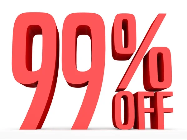 Ninety nine percent off. Discount 99 %. — Stok fotoğraf