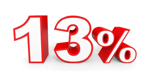 Thirteen percent off. Discount 13 %. — Stock Photo, Image