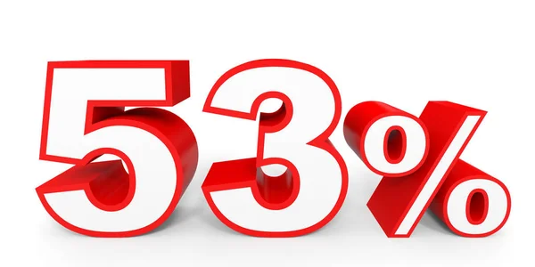 Fifty three percent off. Discount 53 %. — Stock Photo, Image