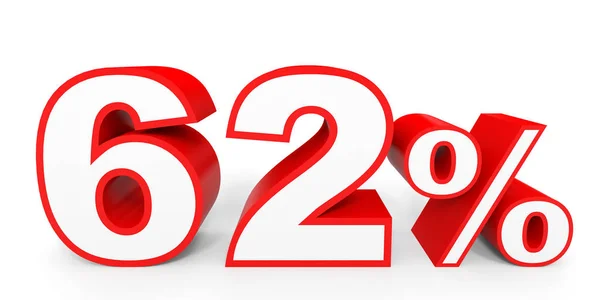 Sixty two percent off. Discount 62 %. — Stockfoto