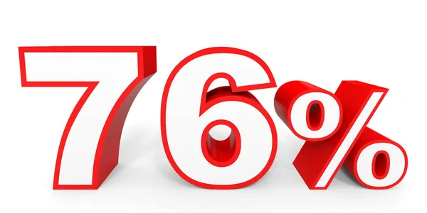 Seventy six percent off. Discount 76 %. — Stock Photo, Image