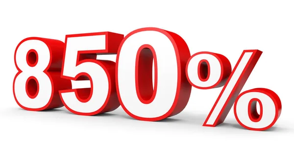 Eight hundred and fifty percent. 850 %. 3d illustration. — Stock Photo, Image