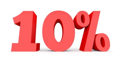 Ten percent off. Discount 10 %.