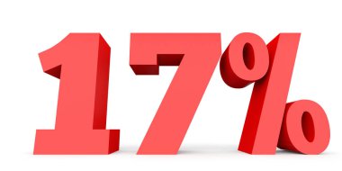 Seventeen percent off. Discount 17 %.