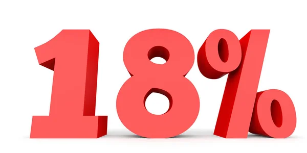 Eighteen percent off. Discount 18 %. — Stock Photo, Image