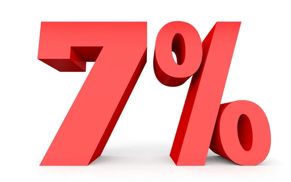 Seven percent off. Discount 7 %. — Stockfoto