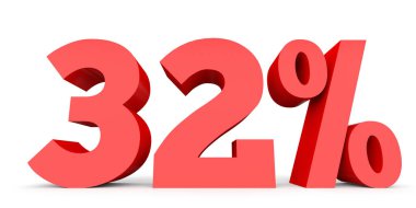Thirty two percent off. Discount 32 %.