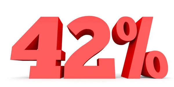 Forty two percent off. Discount 42 %. — 图库照片