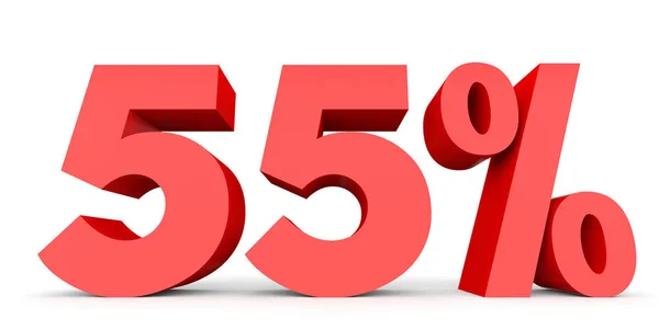 Cincuenta y cinco por ciento menos. Descuento 55% . — Foto de Stock