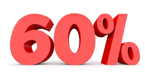 Sixty percent off. Discount 60 %. — 图库照片