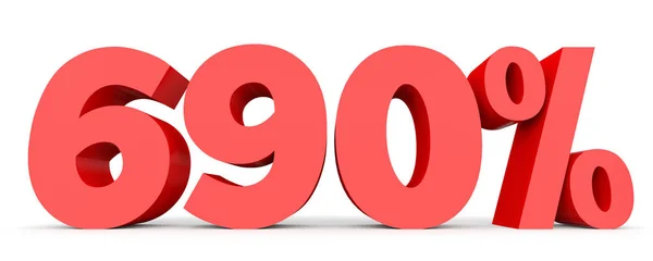 Sex hundra och nittio procent. 690%. 3D illustration. — Stockfoto