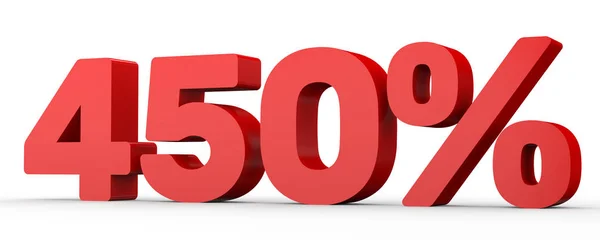 400% e 50%. 450 %. ilustração 3d . — Fotografia de Stock