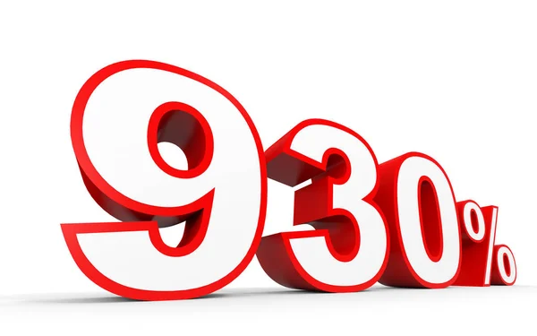 Nine hundred and thirty percent. 930 %. 3d illustration. — Stock Photo, Image