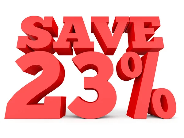 Twenty three percent off. Discount 23 %. — Stockfoto