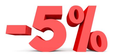Minus five percent. Discount 5 %.