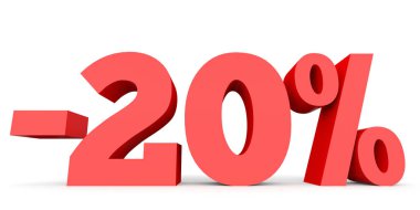 Minus twenty percent. Discount 20 %.