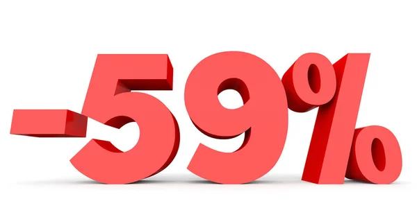 Menos cincuenta y nueve por ciento. Descuento 59% . — Foto de Stock