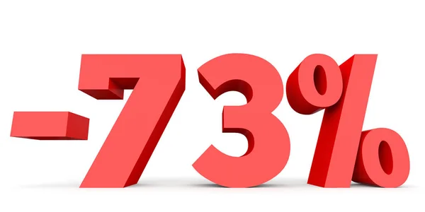 Minus seventy three percent. Discount 73 %. — Stock Photo, Image