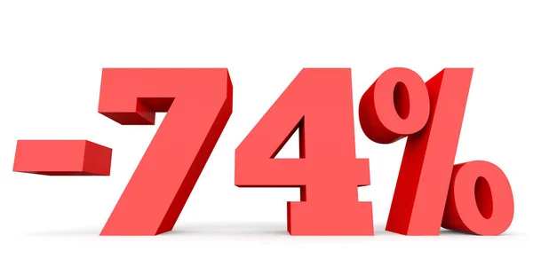 Minus seventy four percent. Discount 74 %. — Stockfoto