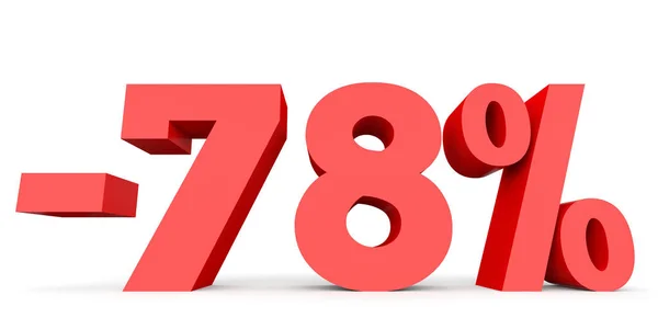 Minus seventy eight percent. Discount 78 %. — Stockfoto