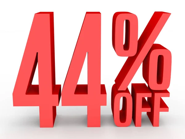 Forty four percent off. Discount 44 %. — Φωτογραφία Αρχείου
