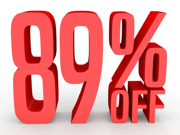 Eighty nine percent off. Discount 89 %. — Stok fotoğraf