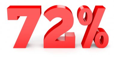 Seventy two percent off. Discount 72 %.