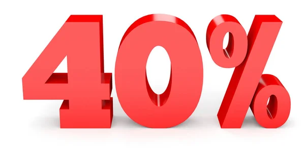 Forty percent off. Discount 40 %. — Stock Photo, Image