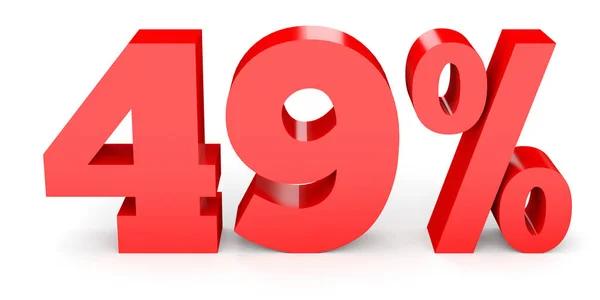 Forty nine percent off. Discount 49 %. — Stock Photo, Image