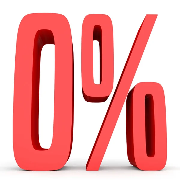 Zero por cento de desconto. Desconto 0% . — Fotografia de Stock