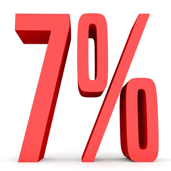 Seven percent off. Discount 7 %. — Stock Fotó
