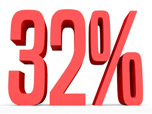 Thirty two percent off. Discount 32 %. — Zdjęcie stockowe