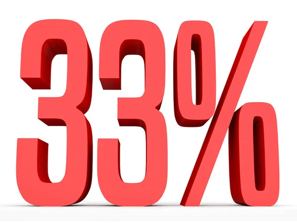 Thirty three percent off. Discount 33 %. — Stockfoto