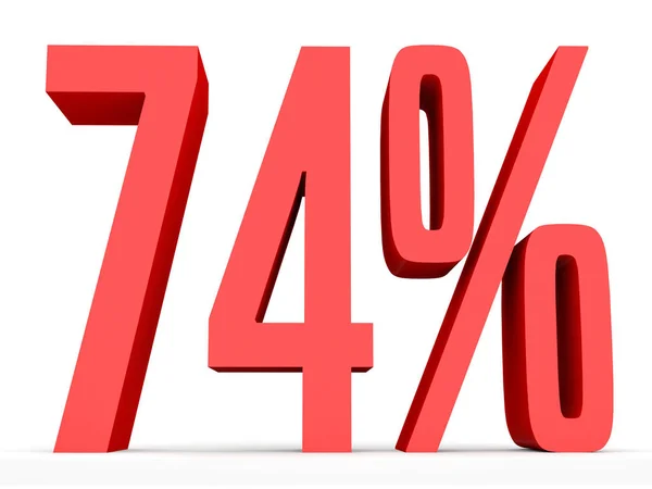 Seventy four percent off. Discount 74 %. — Stock Fotó