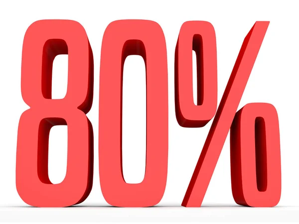 Eighty percent off. Discount 80 %. — Stock Fotó