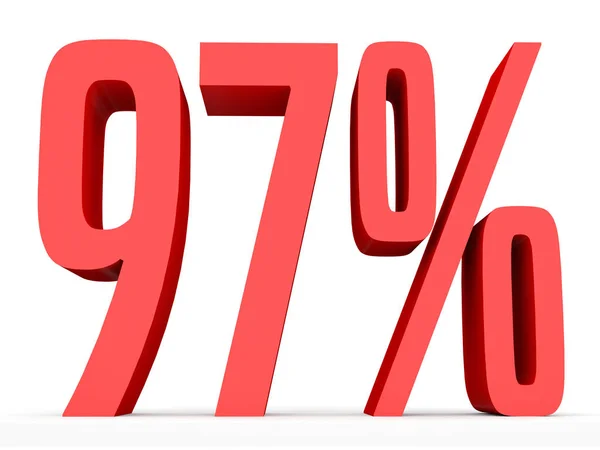 Ninety seven percent off. Discount 97 %. — Stock Photo, Image