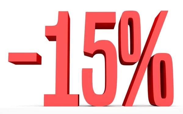 Minus fifteen percent. Discount 15 %. — Stock fotografie