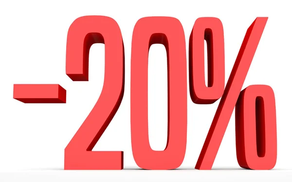 Minus twenty percent. Discount 20 %. — Stock Fotó