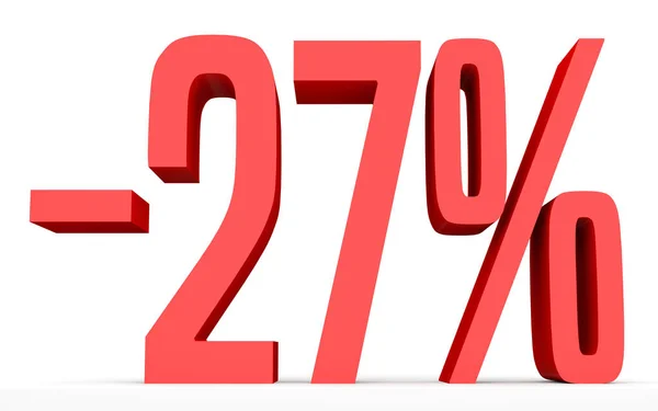 Minus twenty seven percent. Discount 27 %. — Stockfoto