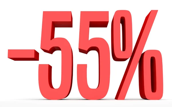 Minus fifty five percent. Discount 55 %. — Stock Fotó