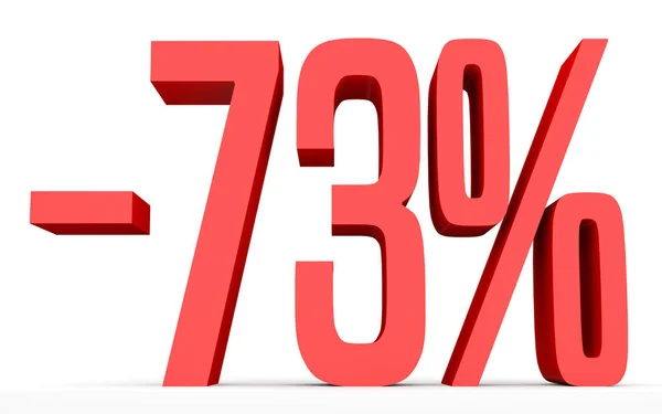 Minus seventy three percent. Discount 73 %. — Stockfoto