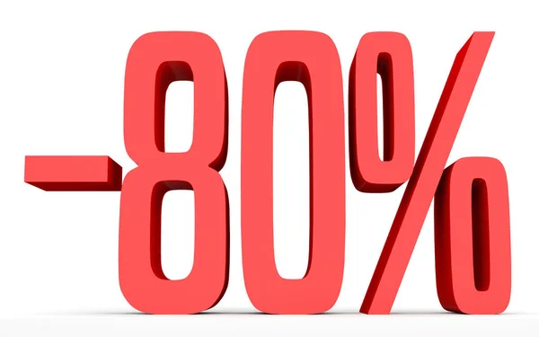 Minus eighty percent. Discount 80 %. — Stock Fotó