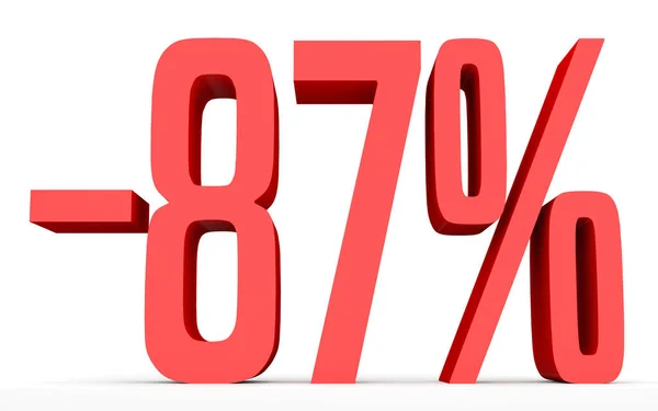 Minus eighty seven percent. Discount 87 %. — Stock Fotó