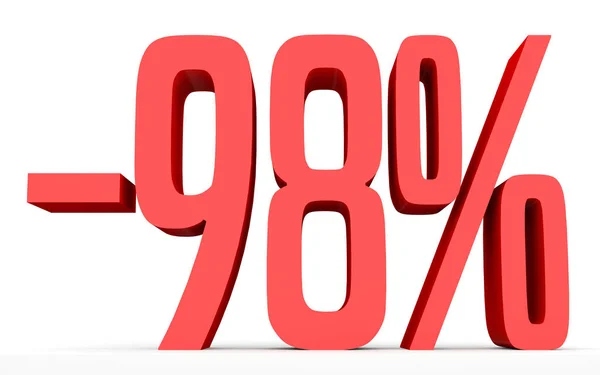 Minus ninety eight percent. Discount 98 %. — Stockfoto
