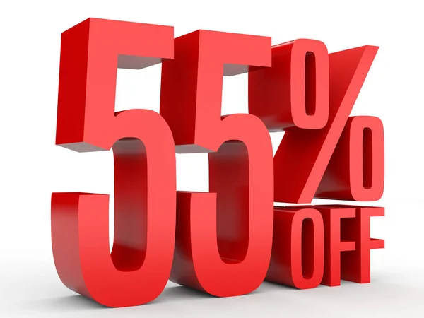 Fifty five percent off. Discount 55 %. — Stockfoto